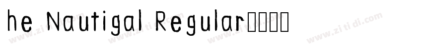 he Nautigal Regular字体转换